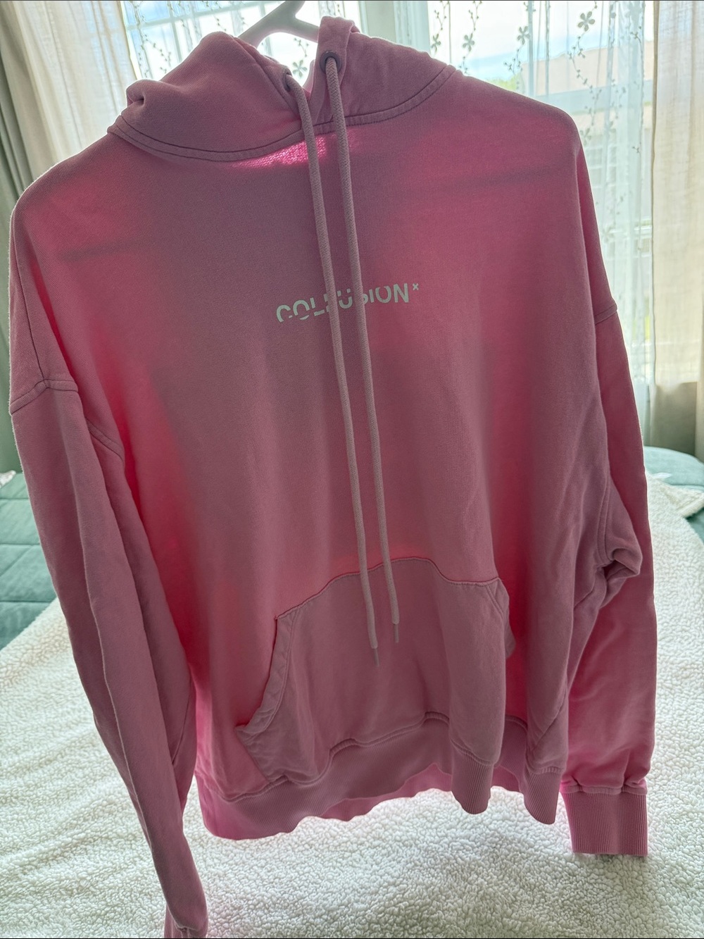 🩷Pink COLLUSION Logo Hoodie🌸